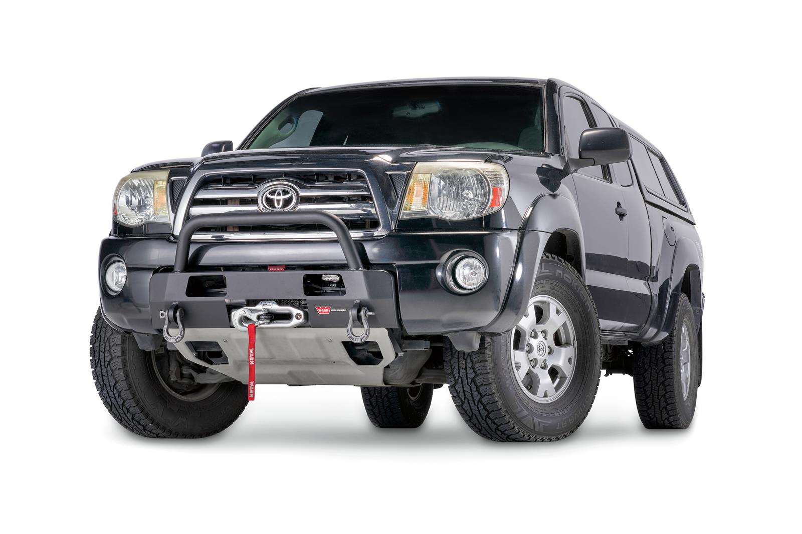 Warn Semi-Hidden Kit Winch Mounting Systems for 2005-2011 TACOMA - 102876 Mounts, Systems, Bumper Mount Style, Steel, Black Powdercoated, Toyota, Each thumbnail 2