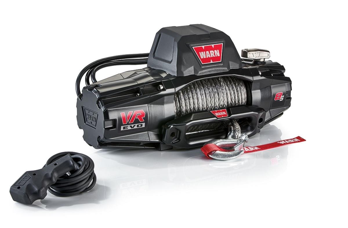 8,000 lbs. Warn VR EVO 8-S Winch 103251 Winch, 8, Electric, lb. Rating, 12 V, Hawse Fairlead, 3-Stage Planetary Gear, Synthetic Rope, 3/8 in. Diameter, Each thumbnail 2