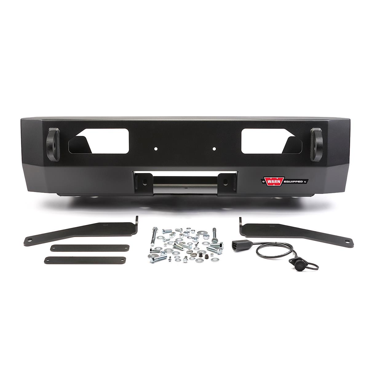 Warn Semi-Hidden Kit Winch Mounting Systems for 2014-2020 4RUNNER - 106254 Mount, Semi-Hidden, Steel, Black Powdercoated, Toyota 4Runner, Each