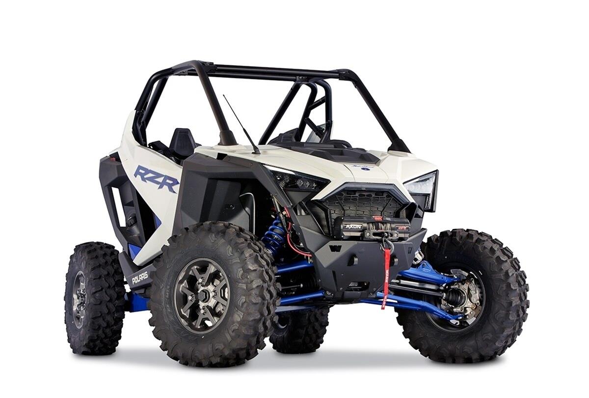 Warn ATV and Side X Bumpers 106308 Bumper, Fabricated, Steel, Black Textured Powdercoated, Polaris, Front, Each