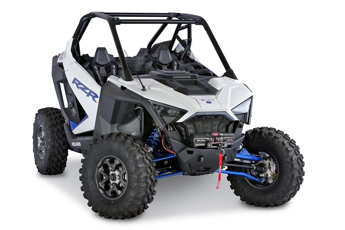Warn ATV and Side X Bumpers 106308 Bumper, Fabricated, Steel, Black Textured Powdercoated, Polaris, Front, Each thumbnail 2
