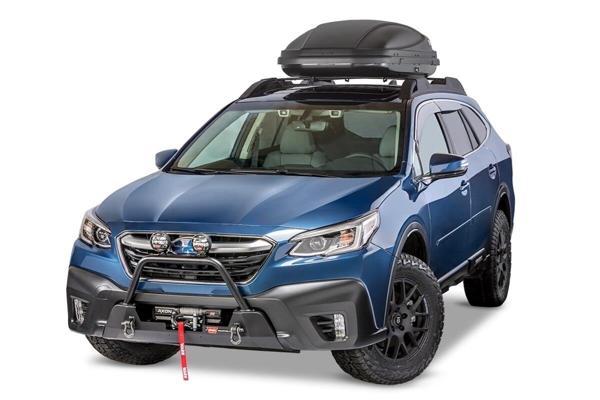 Warn Grille Guard Tubes for 2020-2021 OUTBACK - 106398 Tube, Subaru Outback, Light Mount Provisions, Steel, Black,Each thumbnail 2