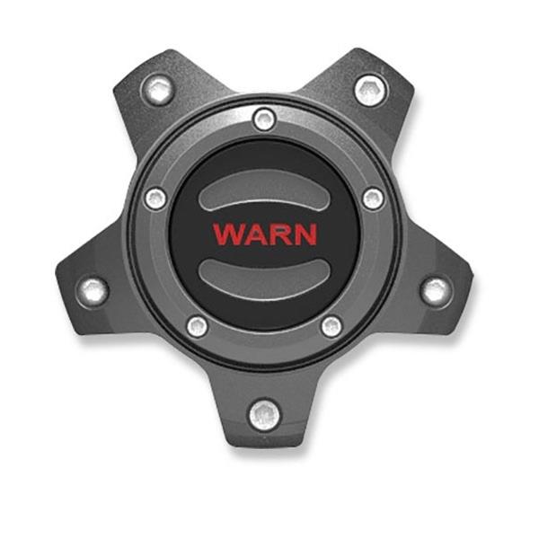 Warn Wheel Center Caps 106684 Cap, Bolt-On, Plastic, Gunmetal/Black, Logo, Each