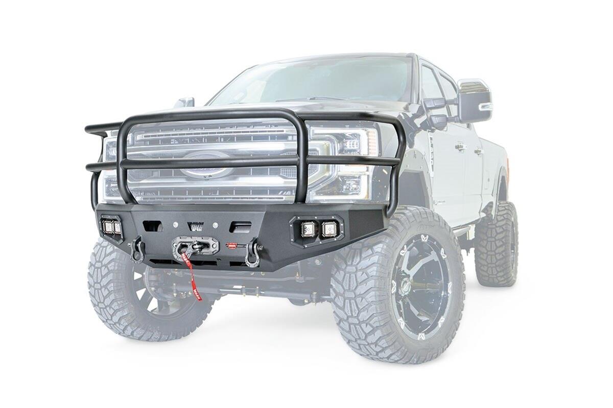 Warn Ascent HD Bumpers with Full Grille Guards 106914 Bumper thumbnail 2