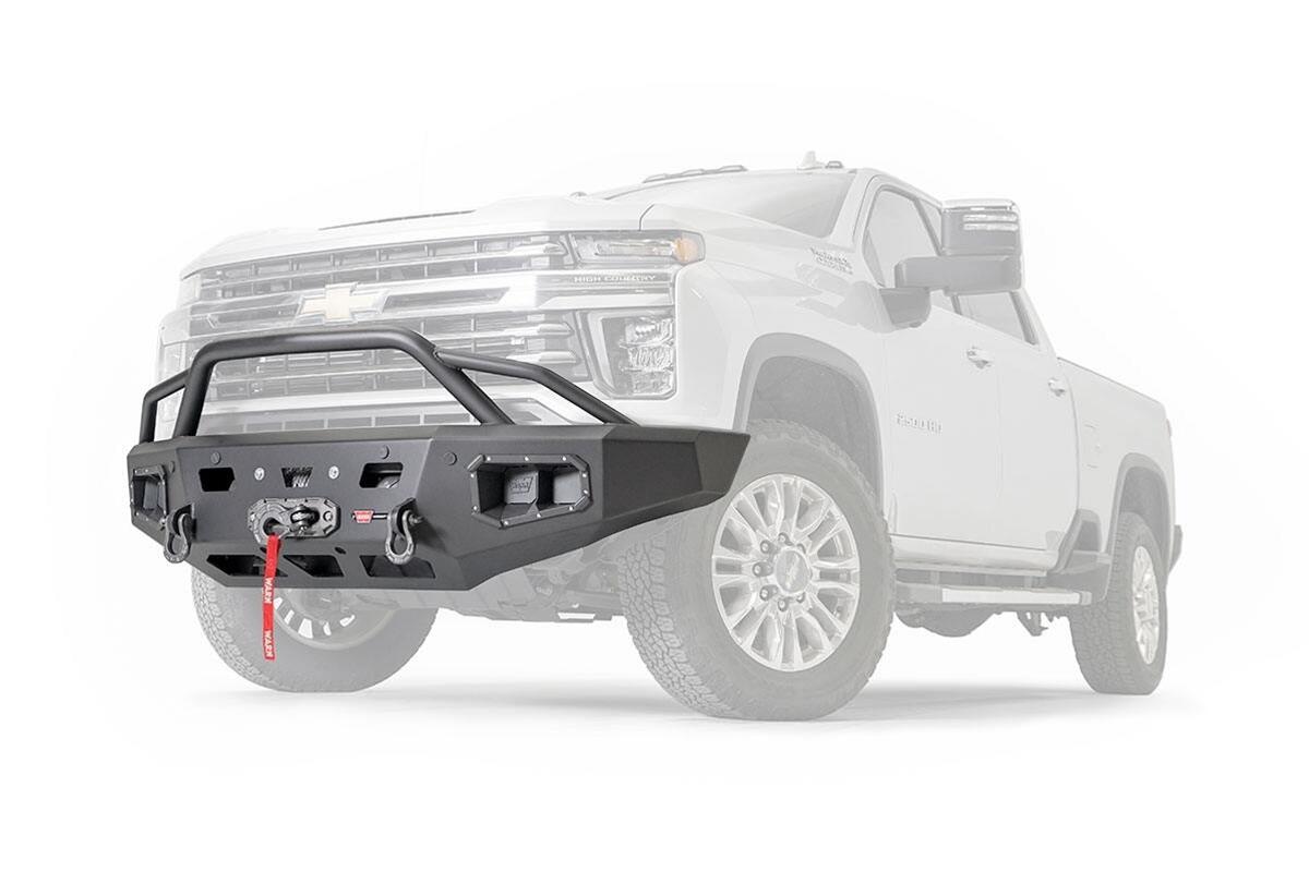Warn Ascent HD Bumpers with Baja Grille Guards for 2020-2021 SILVERADO 2500 HD, 3500 - 107006 Bumper thumbnail 2