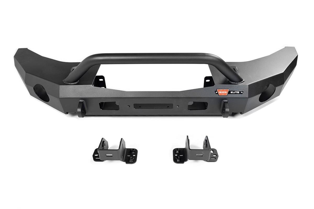 Warn Elite Series Front Bumpers for 2021 BRONCO - 107856 Bumper, Series, Fabricated, Steel, Black Powdercoated, Front, with Grille Guard, Ford, Each thumbnail 3