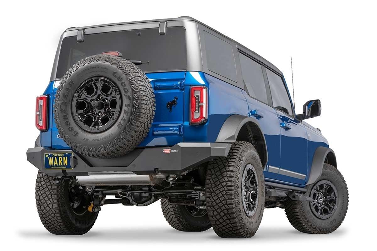 Warn Elite Series Rear Bumpers 108160 Bumper, Series, Rear, Fabricated, Steel, Black Powdercoated, Ford, Each