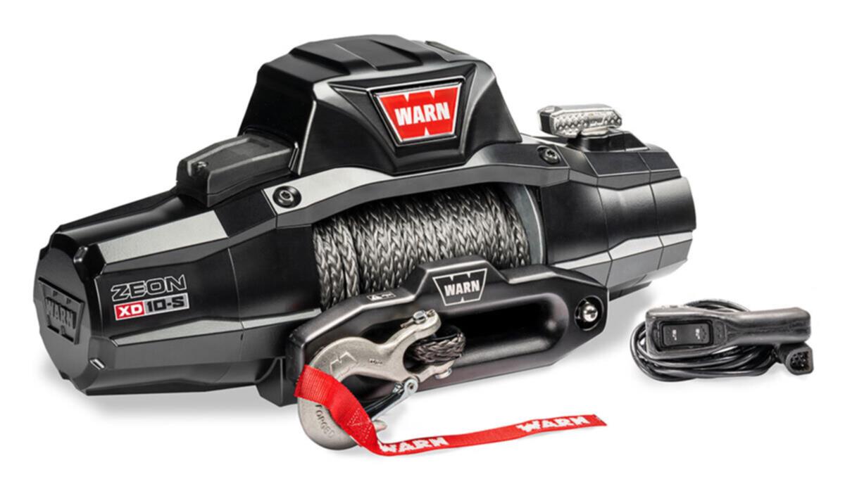 10,000 lbs. Warn Zeon XD 10-S Series Winch 110010 Winch, 10-S, Electric, lb. Rating, 12 V, Hawse Fairlead, Planetary Gear, 100 ft. Length Synthetic Rope, Each thumbnail 4