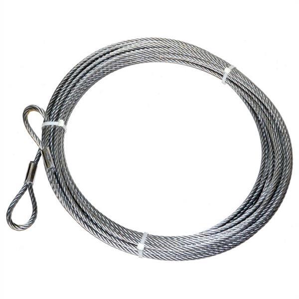 Warn Wire Rope Extensions 25431 Winch Cable Extension, Galvanized Steel, 3/8 in. Diameter, 75 ft., Each