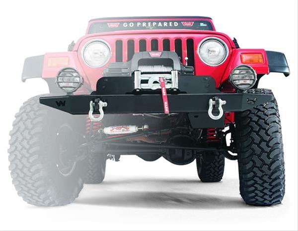 Warn Wrangler Winch Mounting Plates for 1997-2006 WRANGLER - 37170 Plate, Steel, Black, Jeep, Each