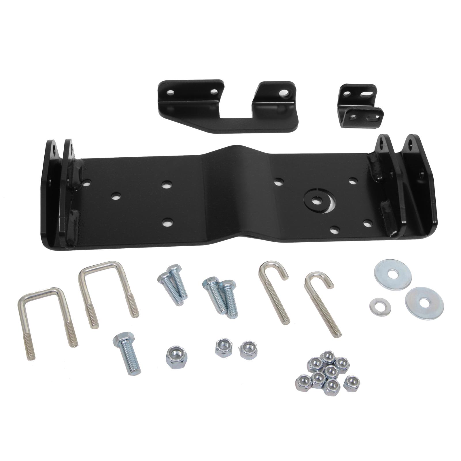 Warn Center Plow Mounting Kits 37843 Kit, Center, Steel, Black Powdercoated, Polaris, Kit