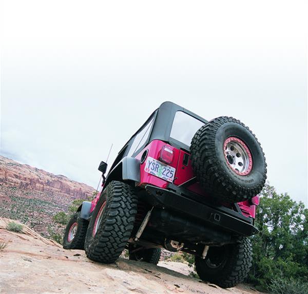 Warn Rock Crawler Bumpers for 1987-2006 WRANGLER - 61857 Bumper, Crawler, Rear, Steel, Black, Will Not Accept Tire Carrier, Jeep, Each