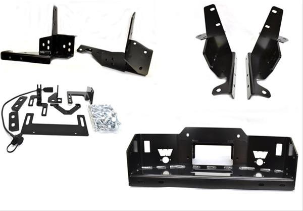 Warn Hidden Kit Winch Mounting Systems 84515 Kit, Steel, Black Powdercoated, Requires Skirting (Sold Separately), Ford,