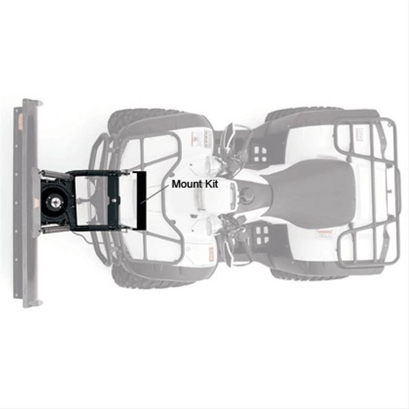 Warn Center Plow Mounting Kits 87355 Snow Mount, Center, Steel, Black Powdercoated, Polaris, Kit thumbnail 2