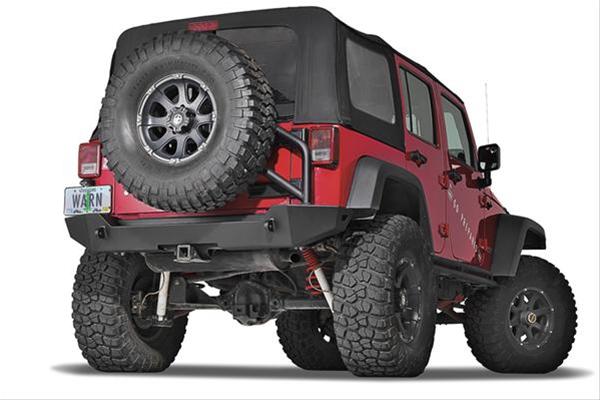 Warn Elite Series Rear Bumpers for 2007-2017 WRANGLER, 2018 WRANGLER JK - 89525 Bumper, Series, Rear, Fabricated, Steel, Black Textured Powdercoated, Jeep, Each