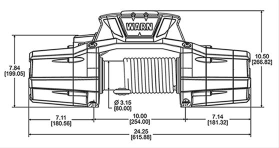 10,000 lbs. Warn Zeon 10 Platinum Series Winch 92810 Winch, Electric, Platinum, 12 V, lb., Roller Fairlead, 80 ft. Line, Wireless Remote, Each thumbnail 6