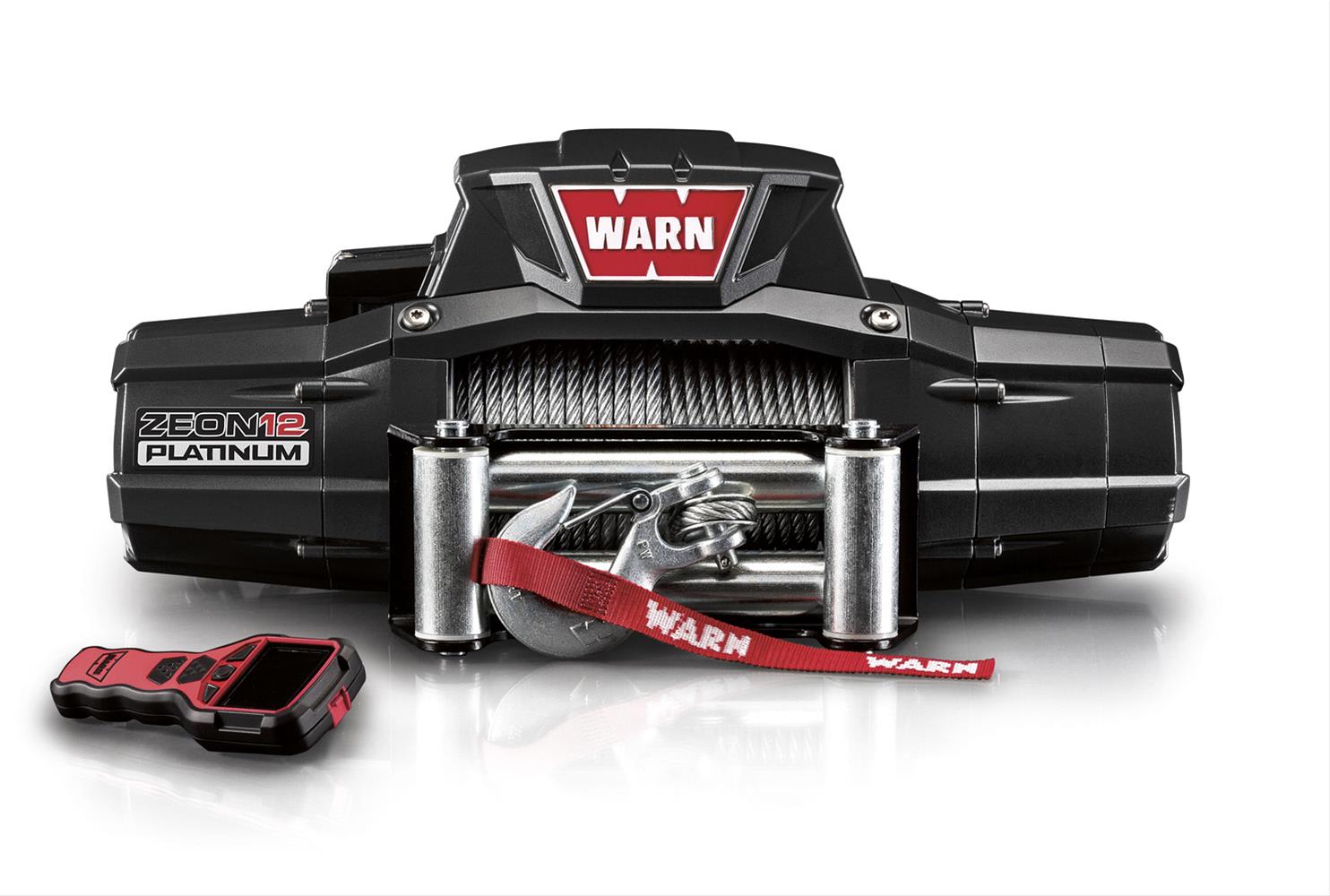 12,000 lbs. Warn Zeon 12 Platinum Series Winch 92820 Winch, Electric, Platinum, V, lb., Roller Fairlead, 80 ft. Line, Wireless Remote, Each thumbnail 4