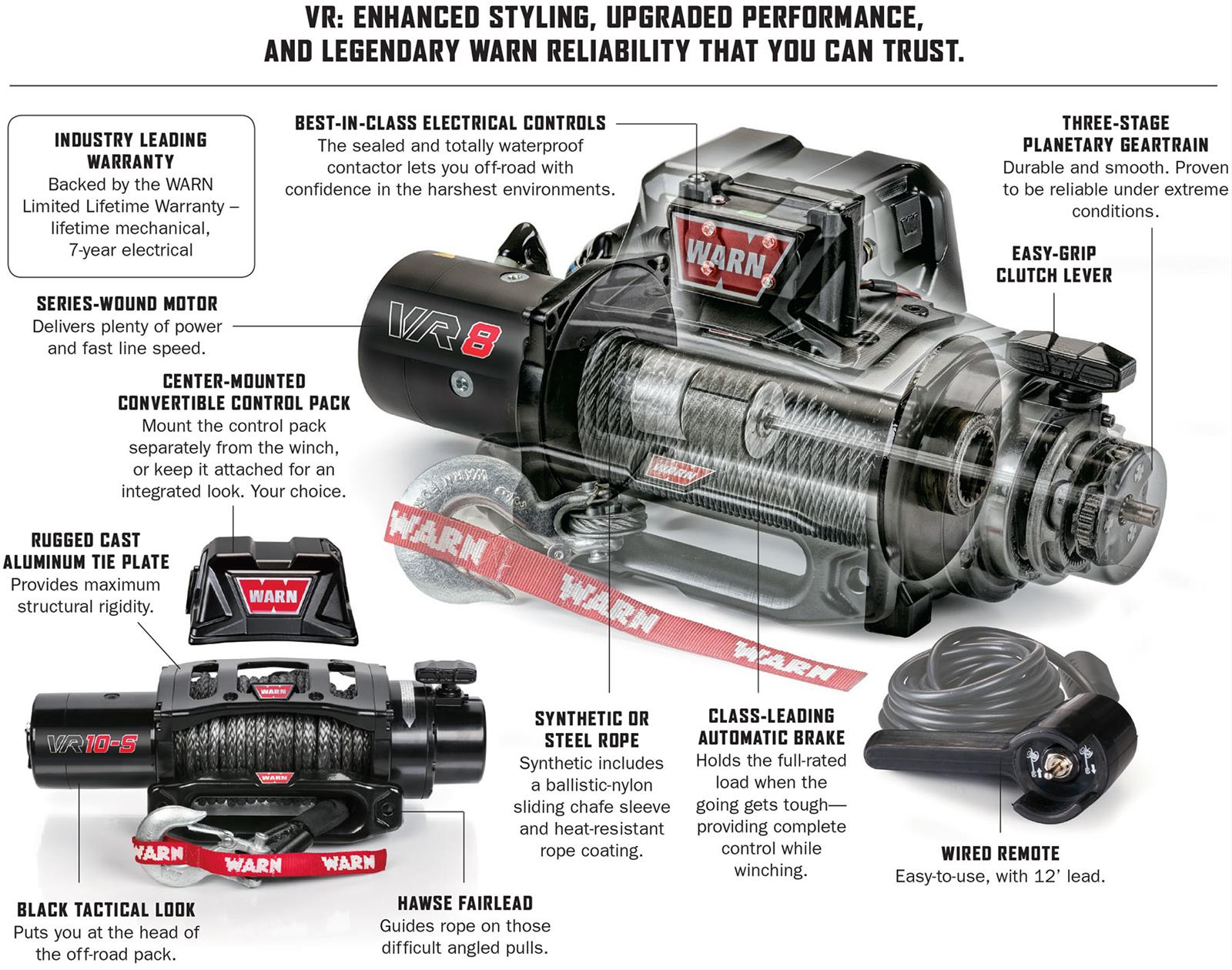 Warn 97035 Warn VR12-S Winches | Summit Racing