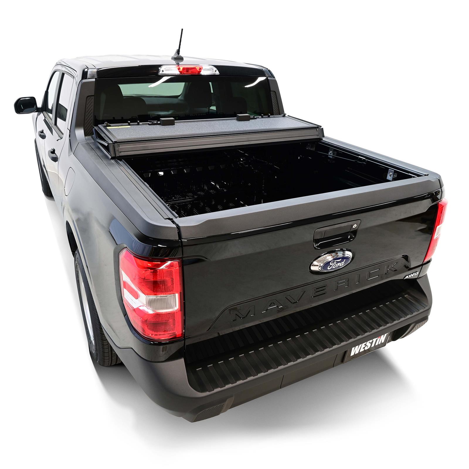 Westin 22-26 Ford Maverick 4WD 4ft. 6in. Bed Hard Tri-Fold Tonneau Cover - Black thumbnail 8