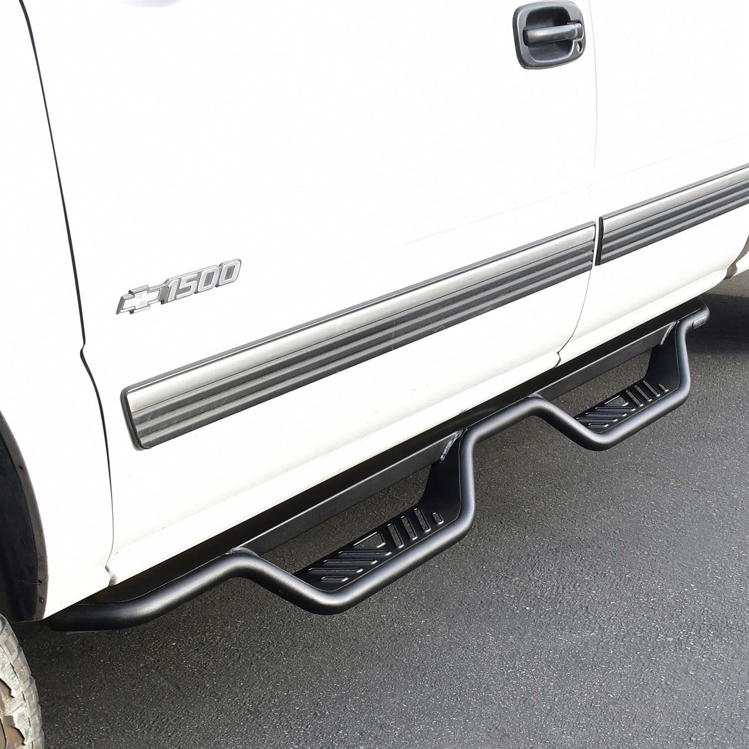 Westin 99-13 Chevrolet Silverado 1500 (Ext. Cab) Outlaw Drop Nerf Step Bars - Textured Black thumbnail 4