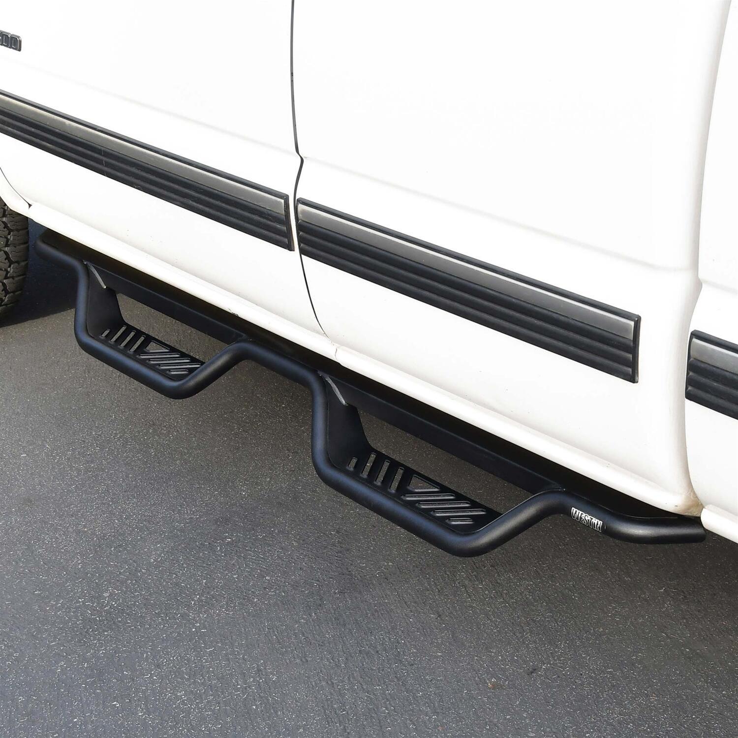Westin 99-13 Chevrolet Silverado 1500 (Ext. Cab) Outlaw Drop Nerf Step Bars - Textured Black thumbnail 3