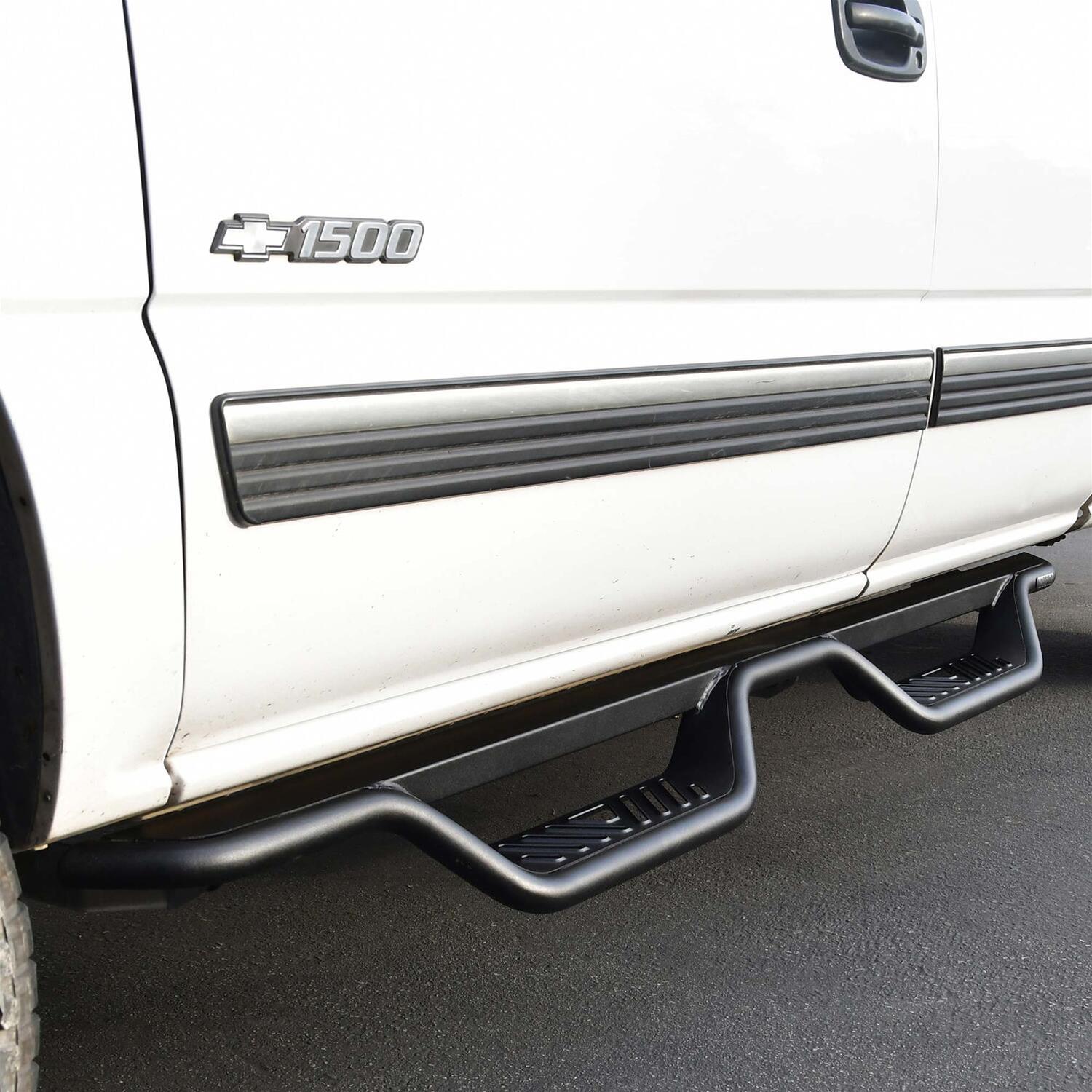 Westin 99-13 Chevrolet Silverado 1500 (Ext. Cab) Outlaw Drop Nerf Step Bars - Textured Black thumbnail 6
