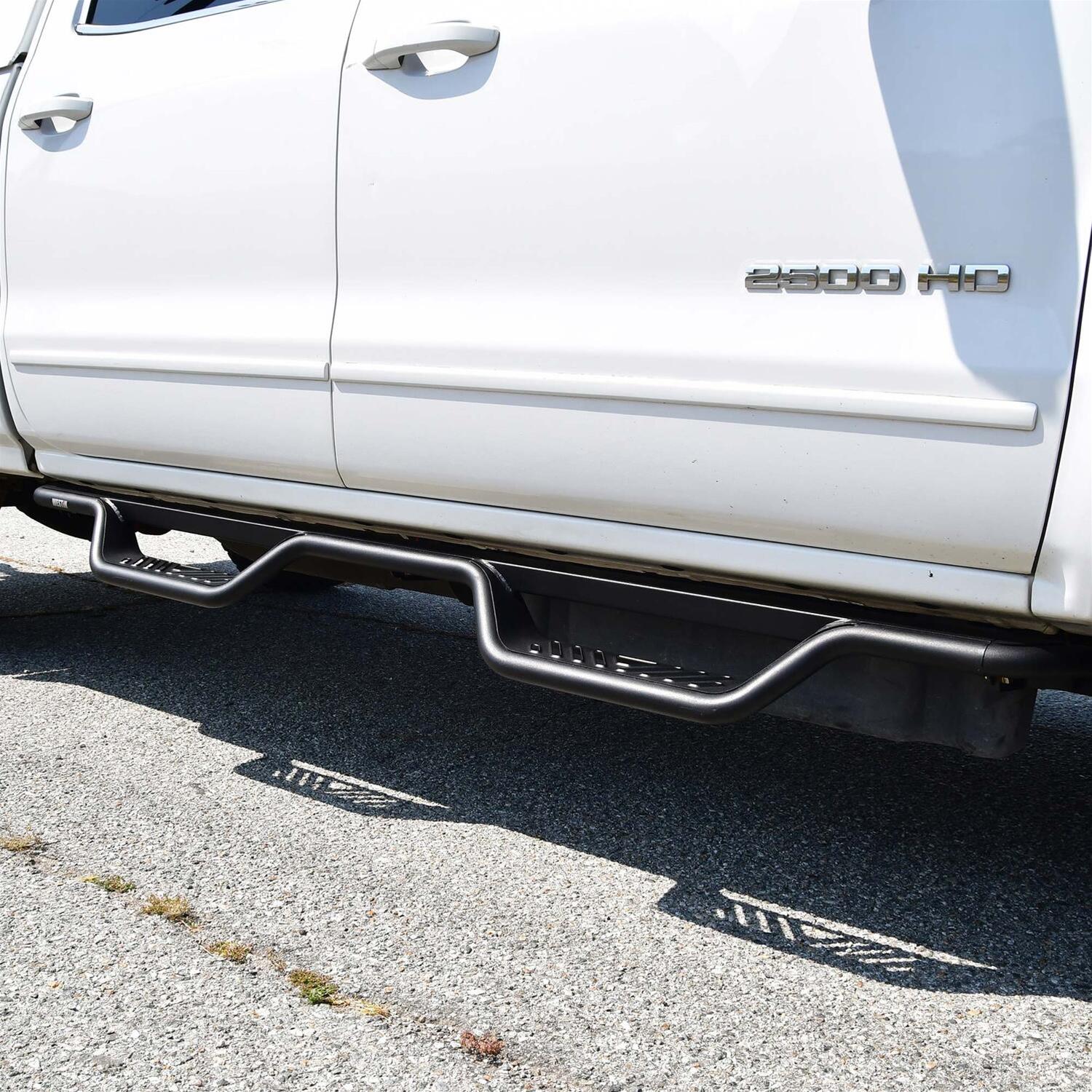 Westin 04-13 Chevrolet Silverado Outlaw Drop Nerf Step Bar - Textured Black thumbnail 3