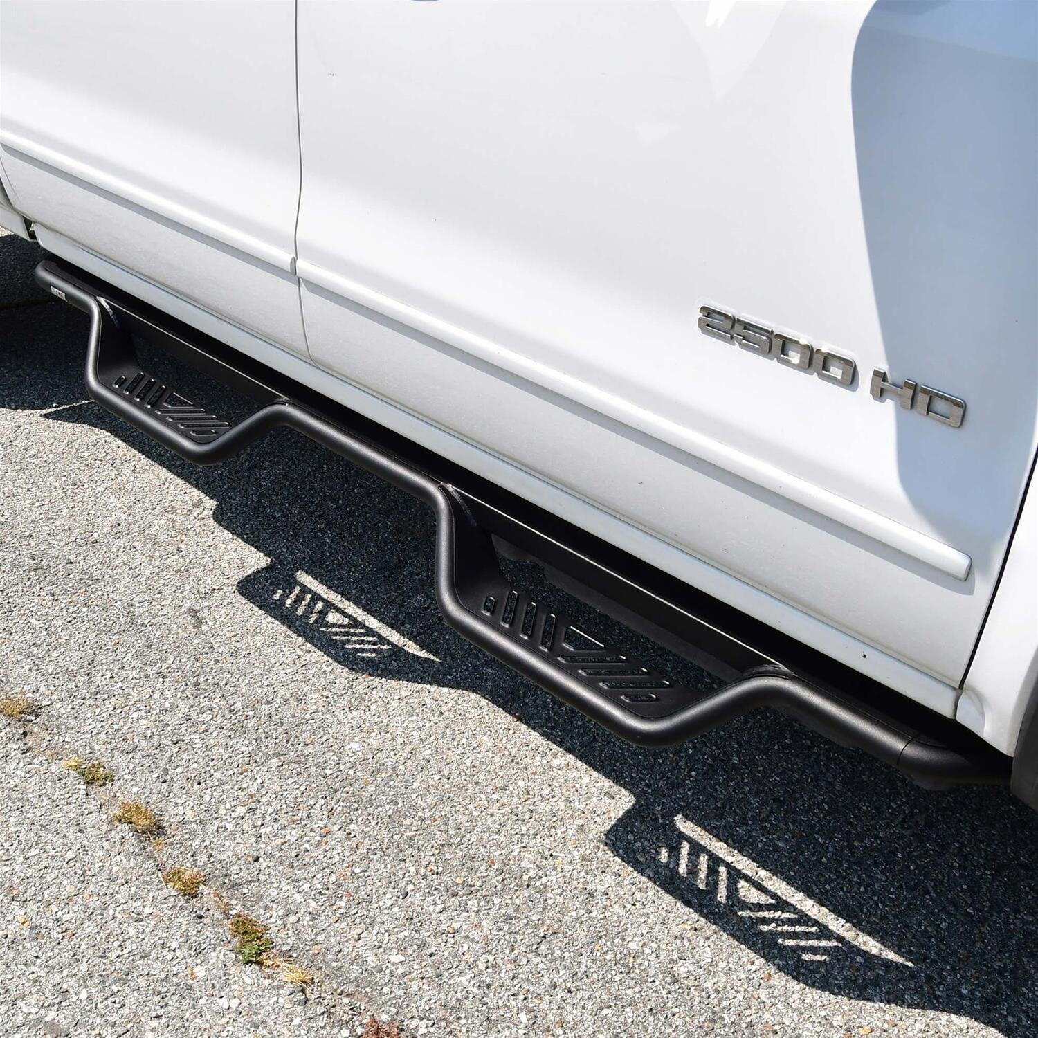 Westin 04-13 Chevrolet Silverado Outlaw Drop Nerf Step Bar - Textured Black thumbnail 2