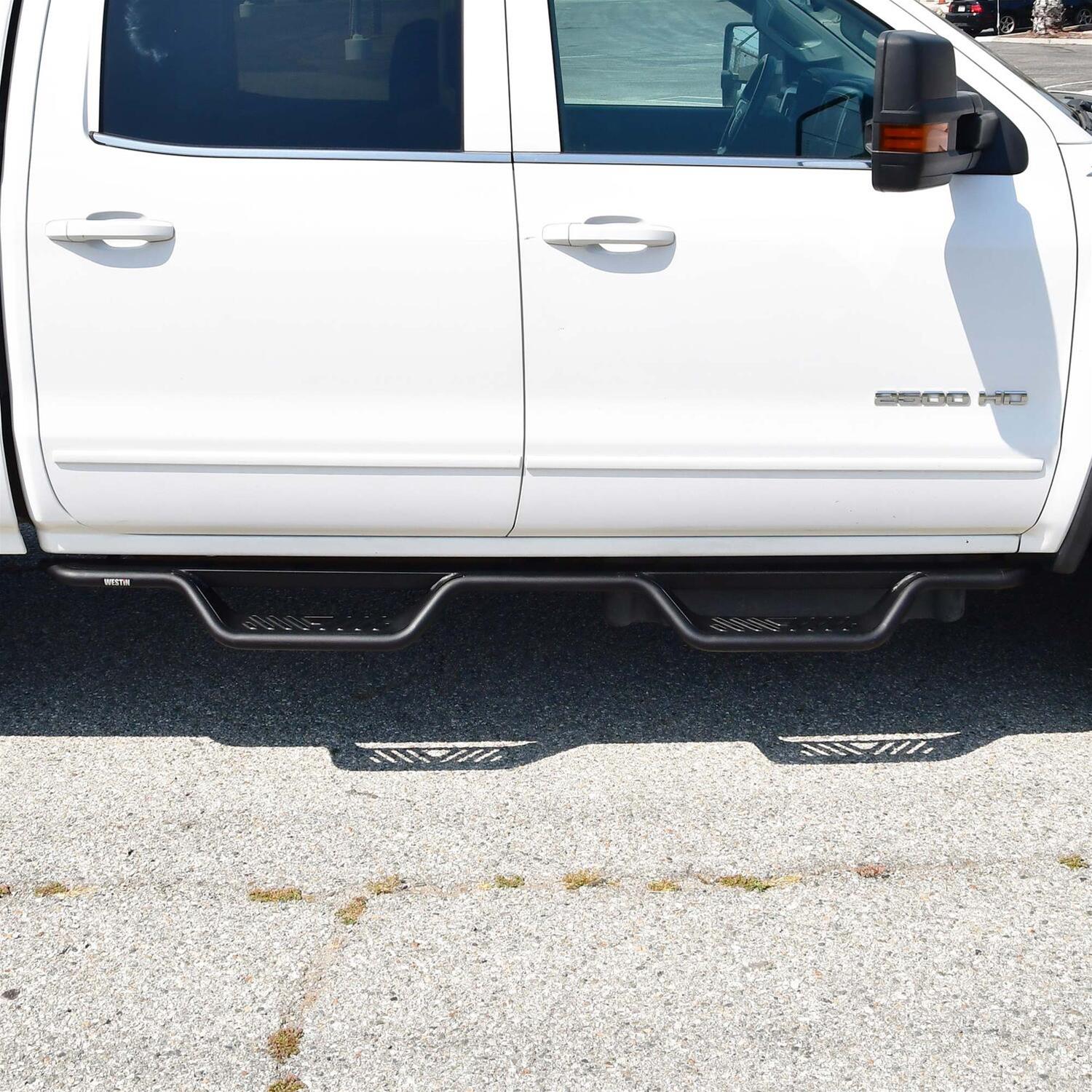 Westin 04-13 Chevrolet Silverado Outlaw Drop Nerf Step Bar - Textured Black thumbnail 4