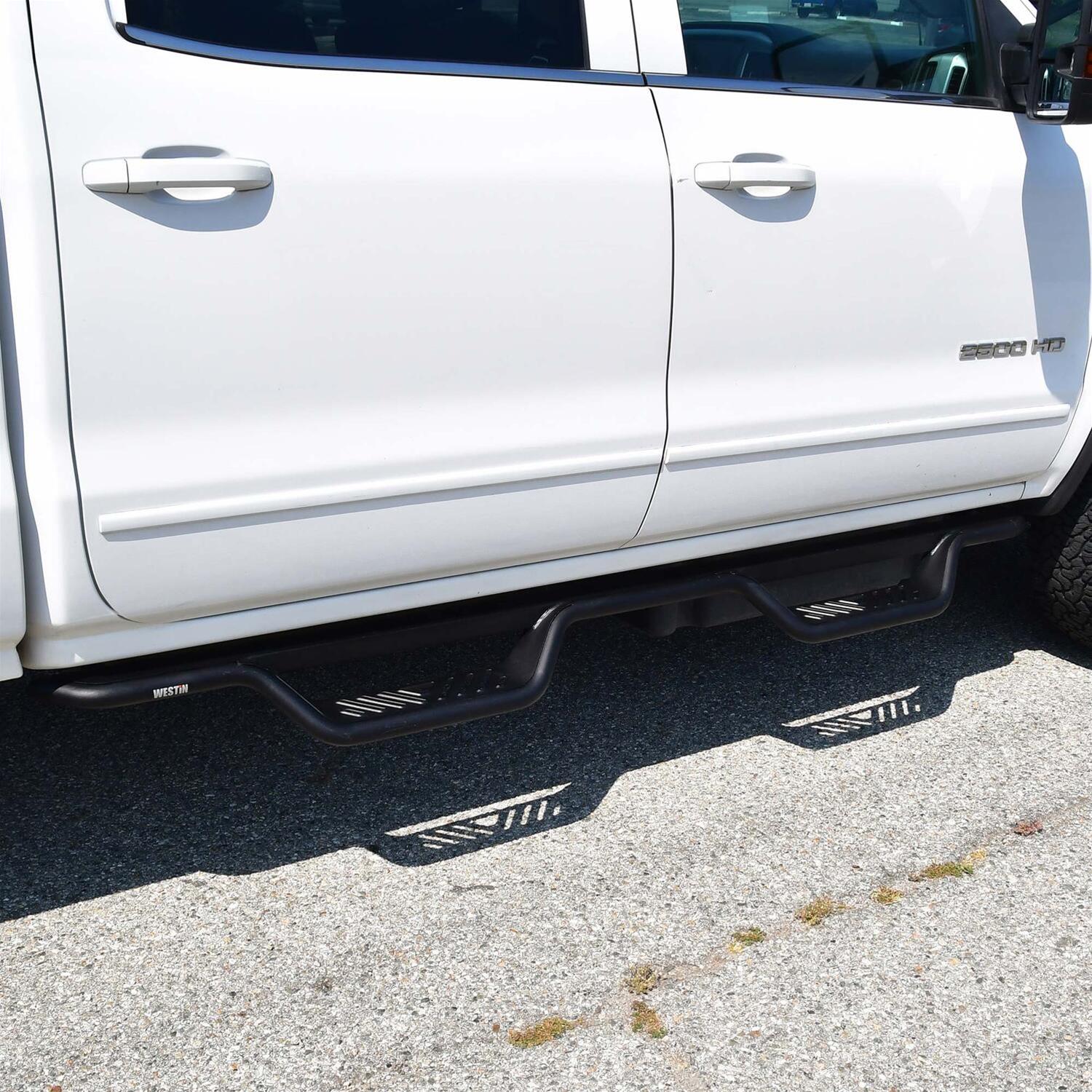 Westin 04-13 Chevrolet Silverado Outlaw Drop Nerf Step Bar - Textured Black thumbnail 5