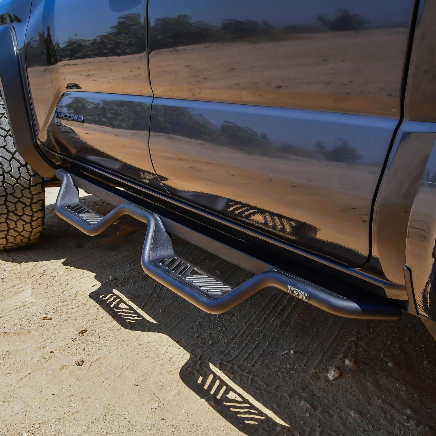 Westin 2024-2026 Toyota Tacoma Dbl Cab Outlaw Drop Nerf Step Bars - Textured Black thumbnail 5