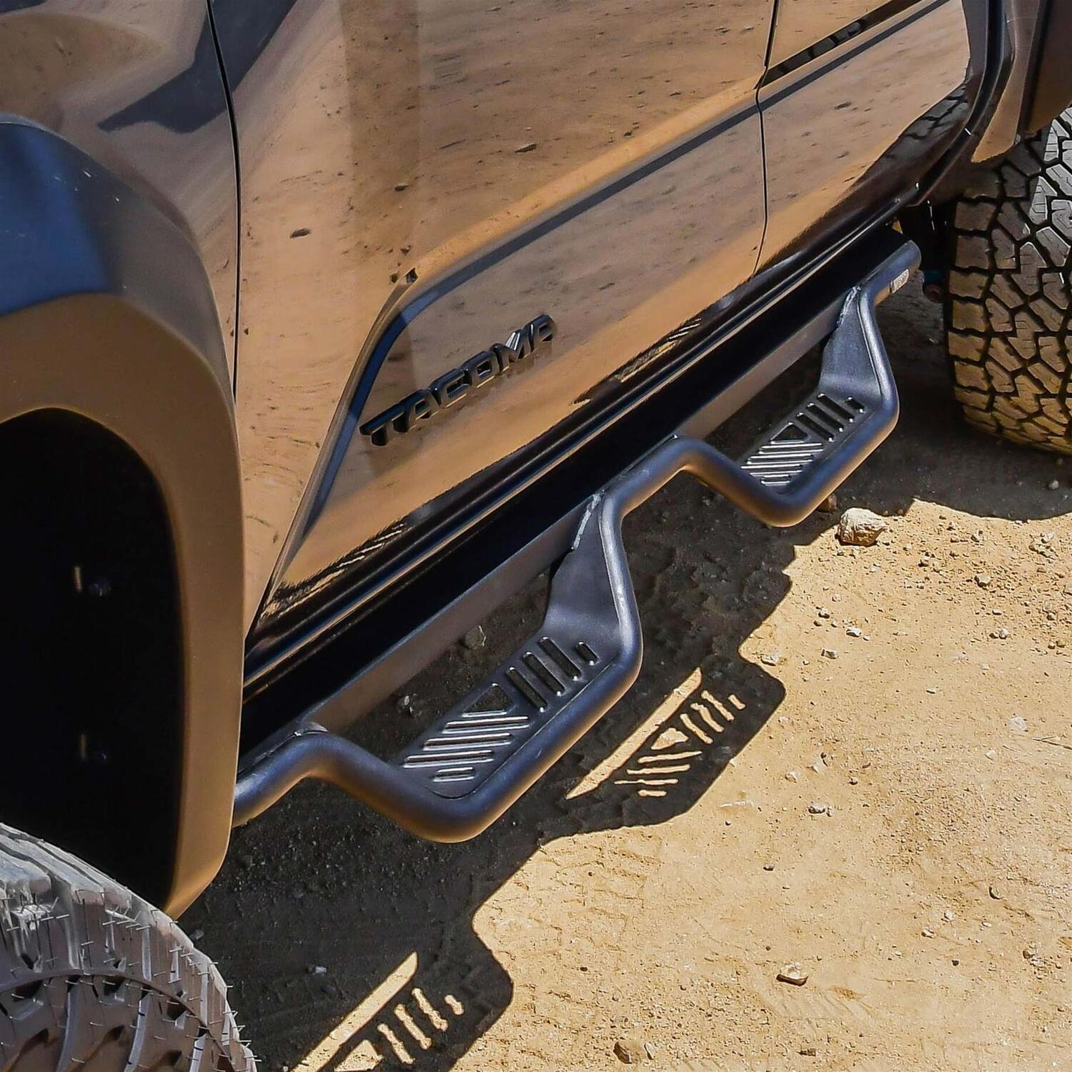 Westin 2024-2026 Toyota Tacoma Dbl Cab Outlaw Drop Nerf Step Bars - Textured Black thumbnail 4