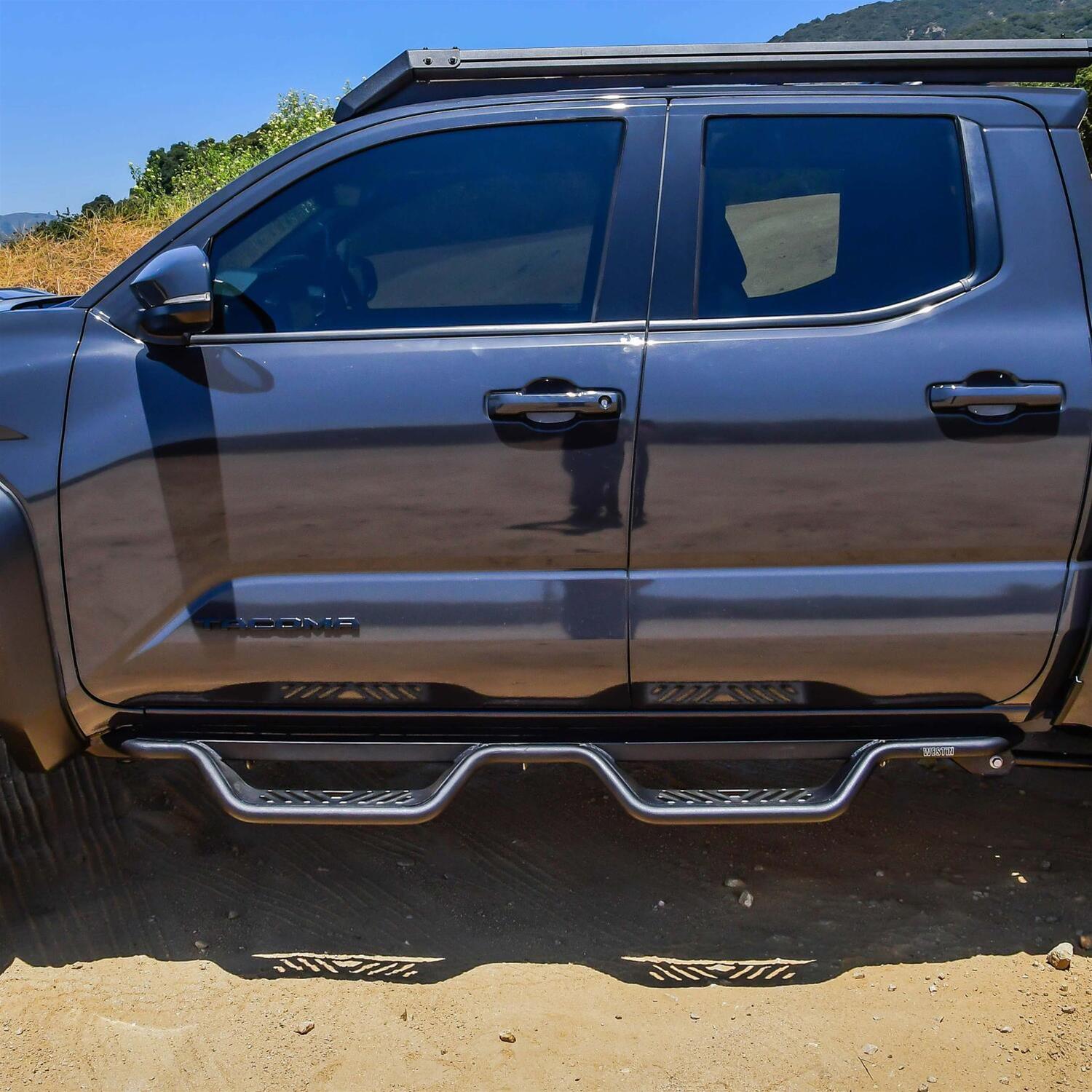 Westin 2024-2026 Toyota Tacoma Dbl Cab Outlaw Drop Nerf Step Bars - Textured Black thumbnail 6