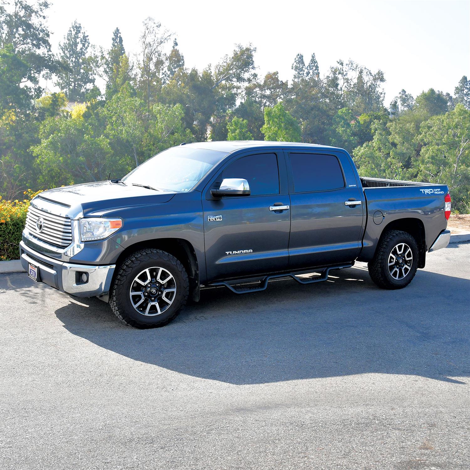 Westin 07-21 Toyota Tundra CrewMax Outlaw Drop Nerf Step Bars - Textured Black
