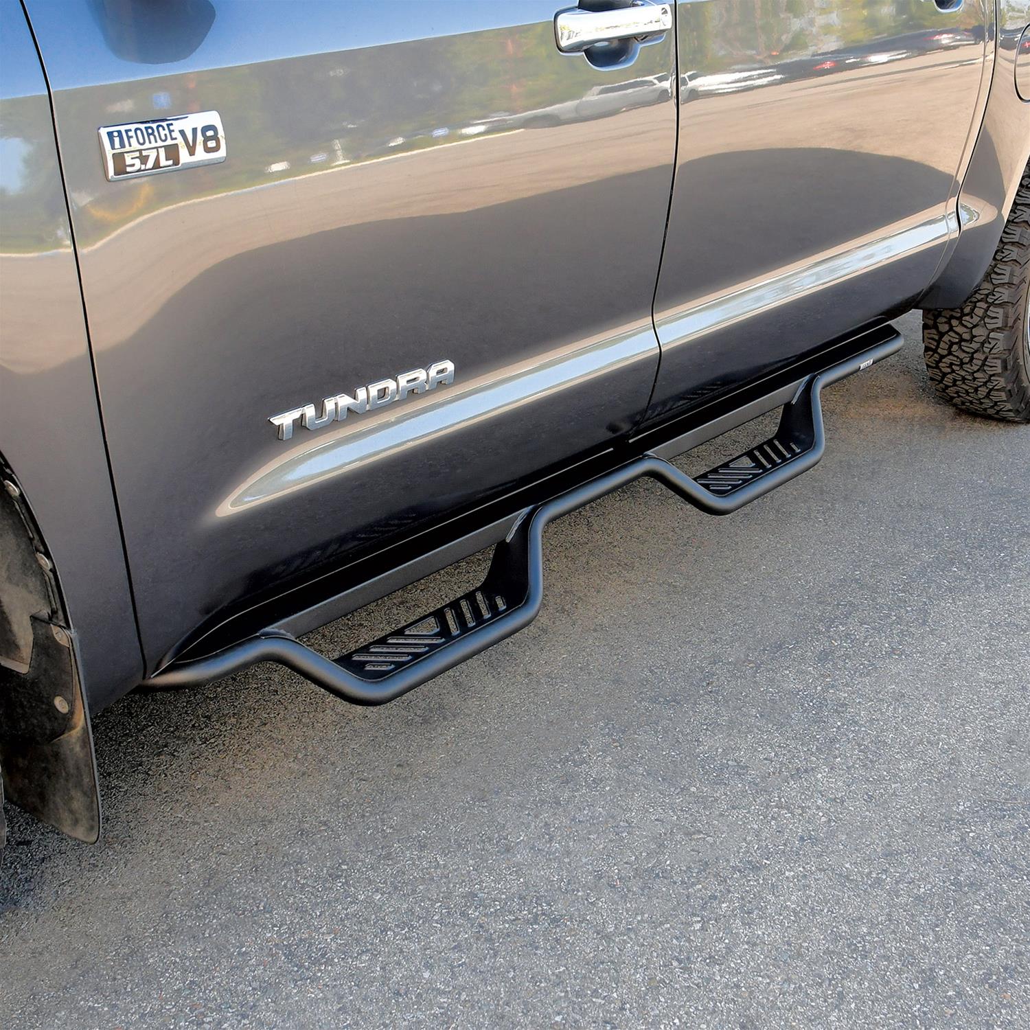 Westin 07-21 Toyota Tundra CrewMax Outlaw Drop Nerf Step Bars - Textured Black thumbnail 4