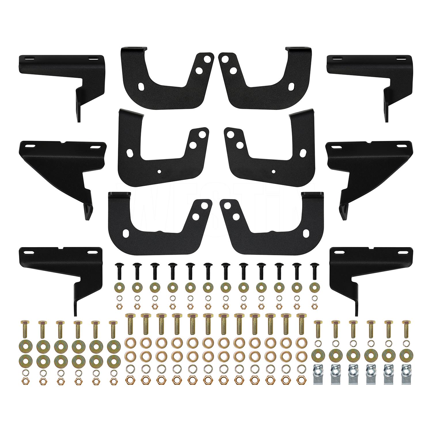 Westin 07-18 Jeep Wrangler JK Unlimited Outlaw Drop Nerf Step Bars - Textured Black