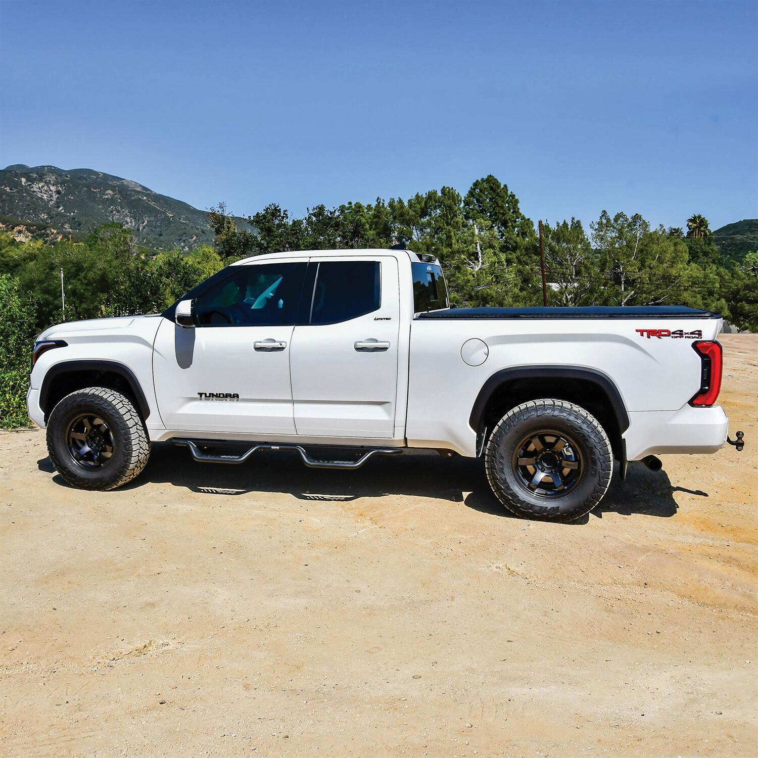 Westin 2022+ Toyota Tundra Double Cab Outlaw Nerf Step Bars - Textured Black thumbnail 8