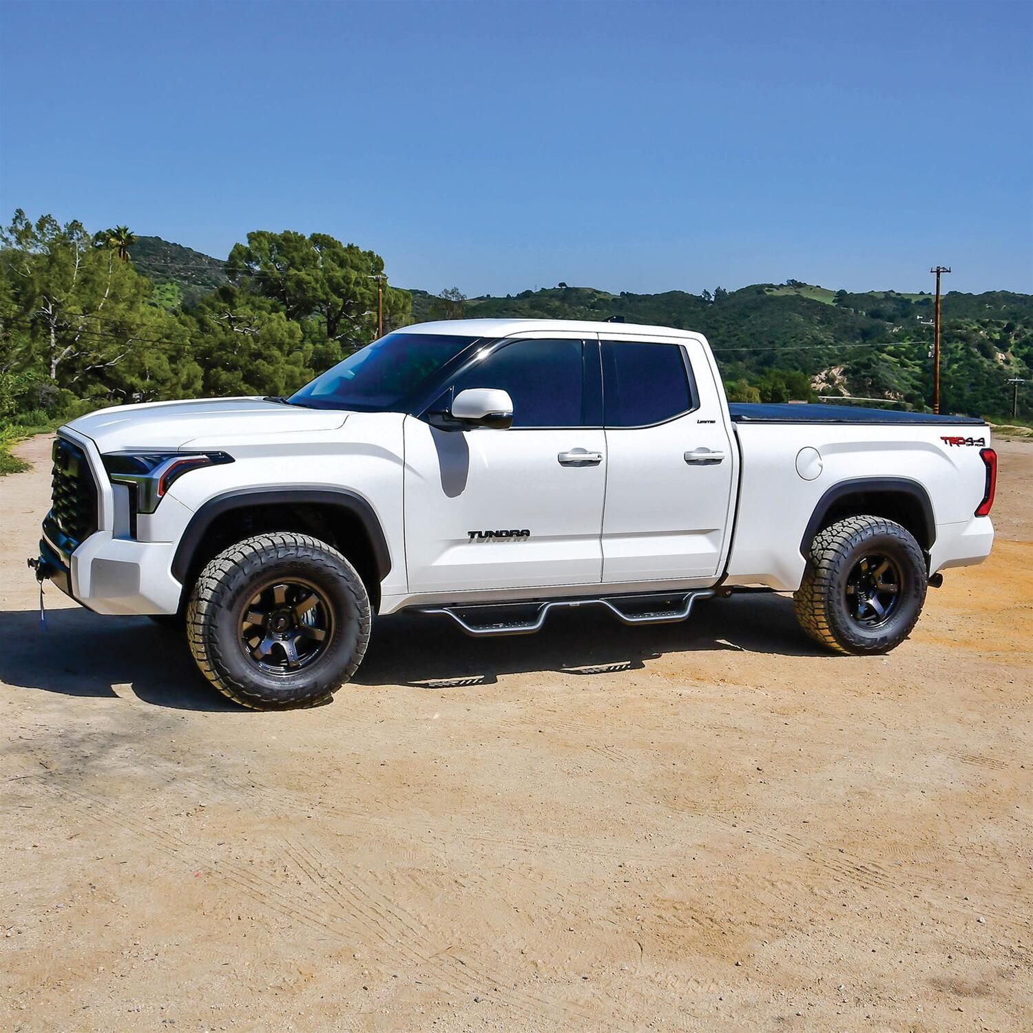 Westin 2022+ Toyota Tundra Double Cab Outlaw Nerf Step Bars - Textured Black thumbnail 6