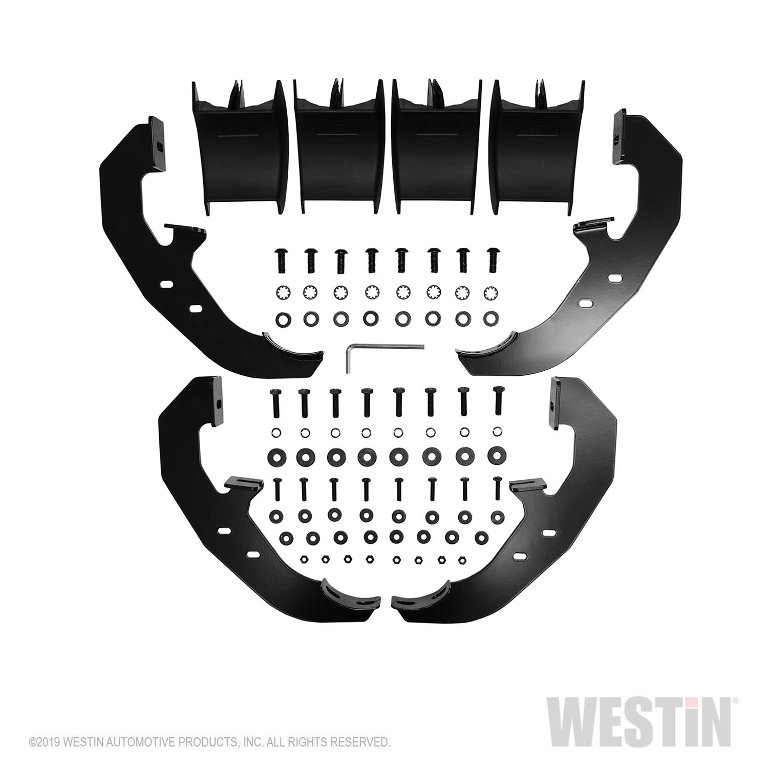 Westin 19-20 Chevrolet Silverado / GMC Sierra 1500 Reg Cab PRO TRAXX 4 Oval Nerf Step Bars - Black thumbnail 3