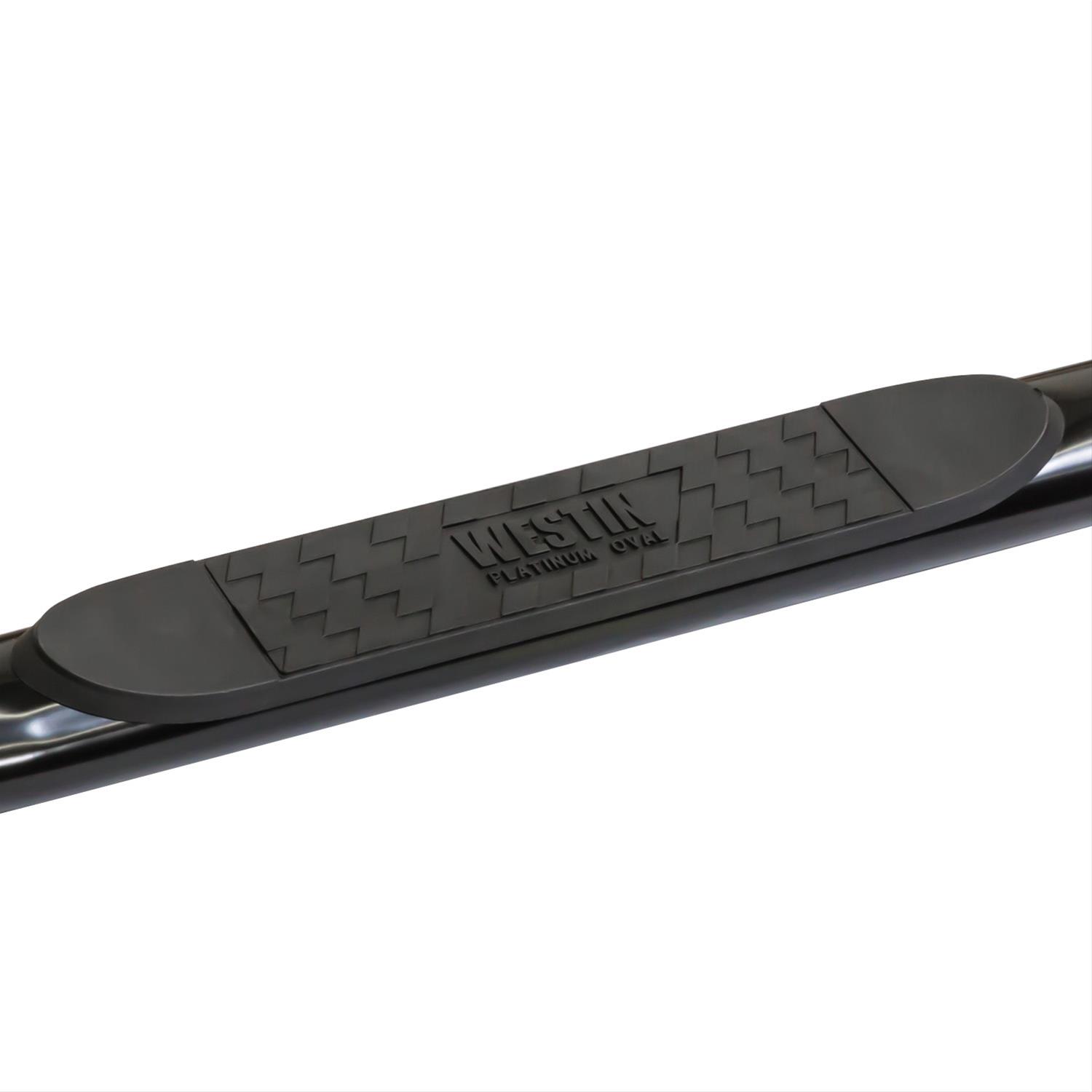 Westin 2015-2018 Chevy Silv 25/3500 Crew Cab (Body Mount) Platinum 4 Oval Nerf Step Bars - Black