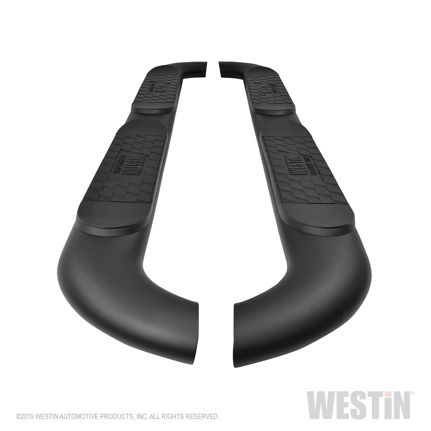 Westin 18-22 Jeep Wrangler JLU 4dr Platinum 4 Oval Nerf Step Bars - Tex. Blk thumbnail 7