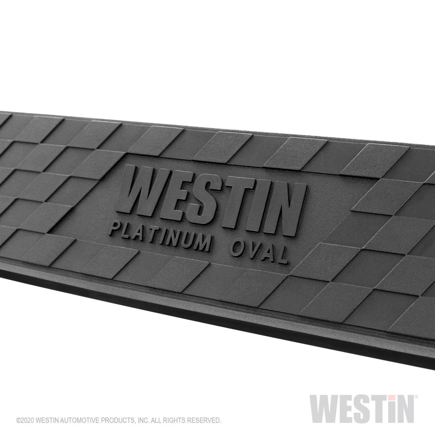 Westin 2020 Jeep Gladiator Platinum 4 Oval Nerf Step Bars - Black thumbnail 4
