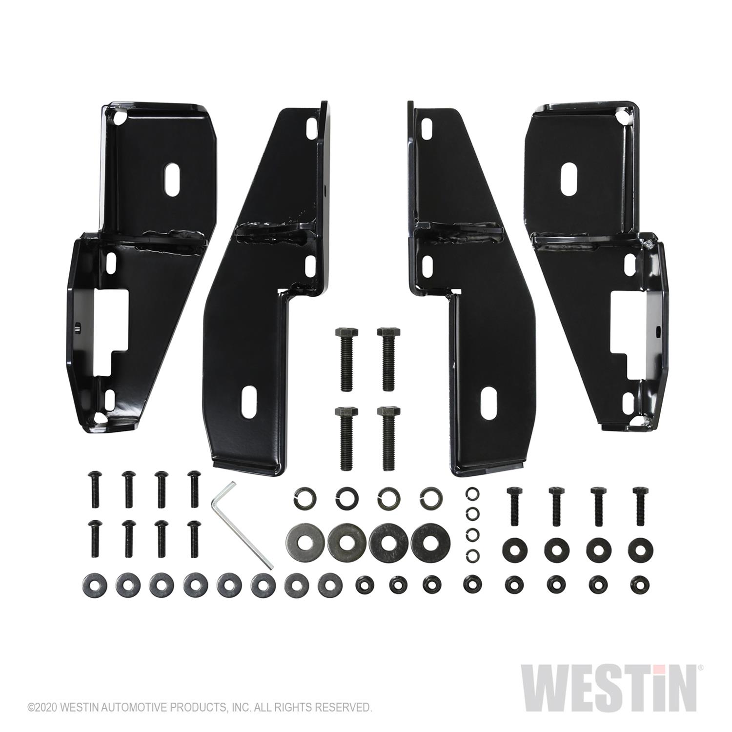 Westin 2020 Jeep Gladiator Platinum 4 Oval Nerf Step Bars - Black thumbnail 5