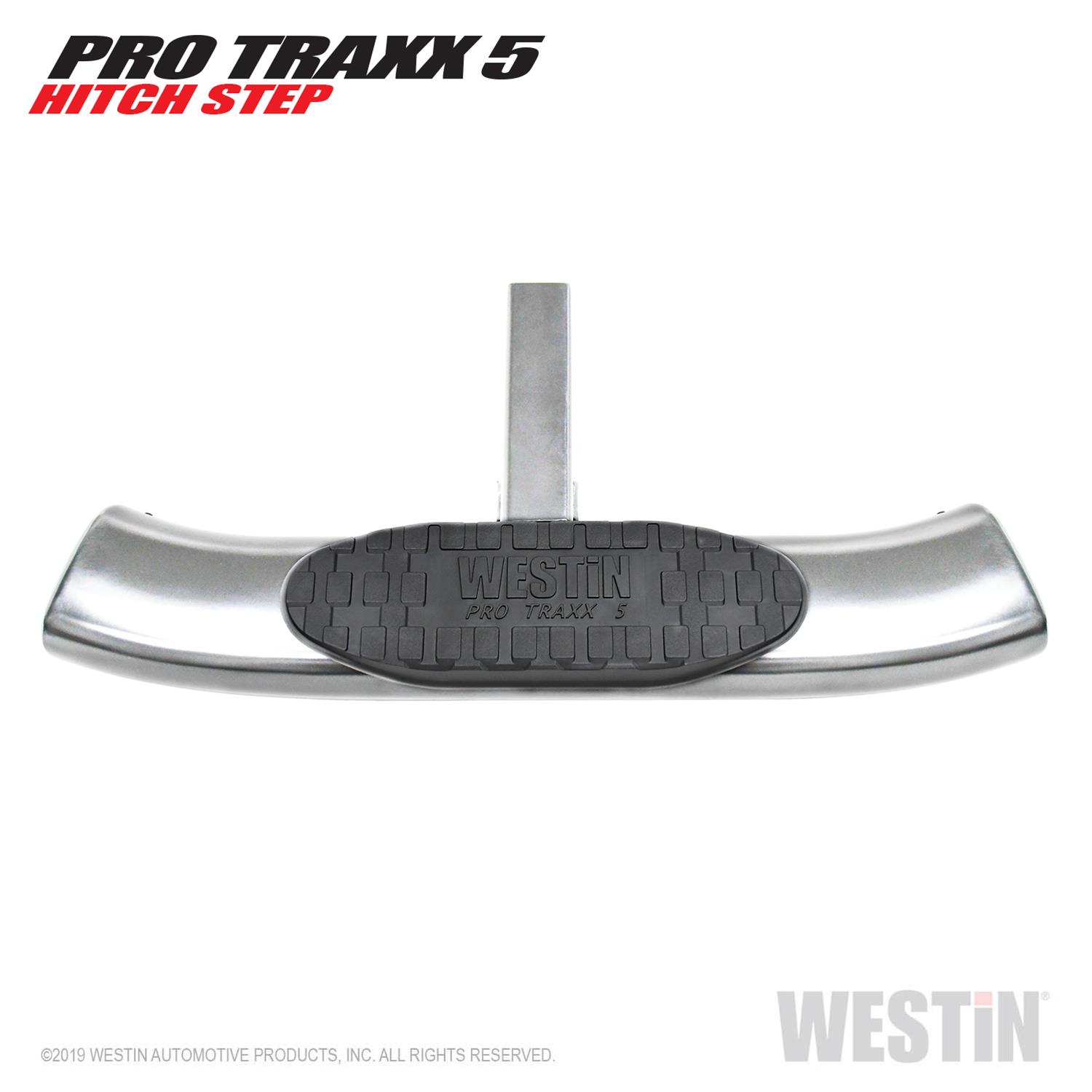 Westin PRO TRAXX 5 Hitch Step 27in Step 2in Receiver - Stainless Steel thumbnail 3