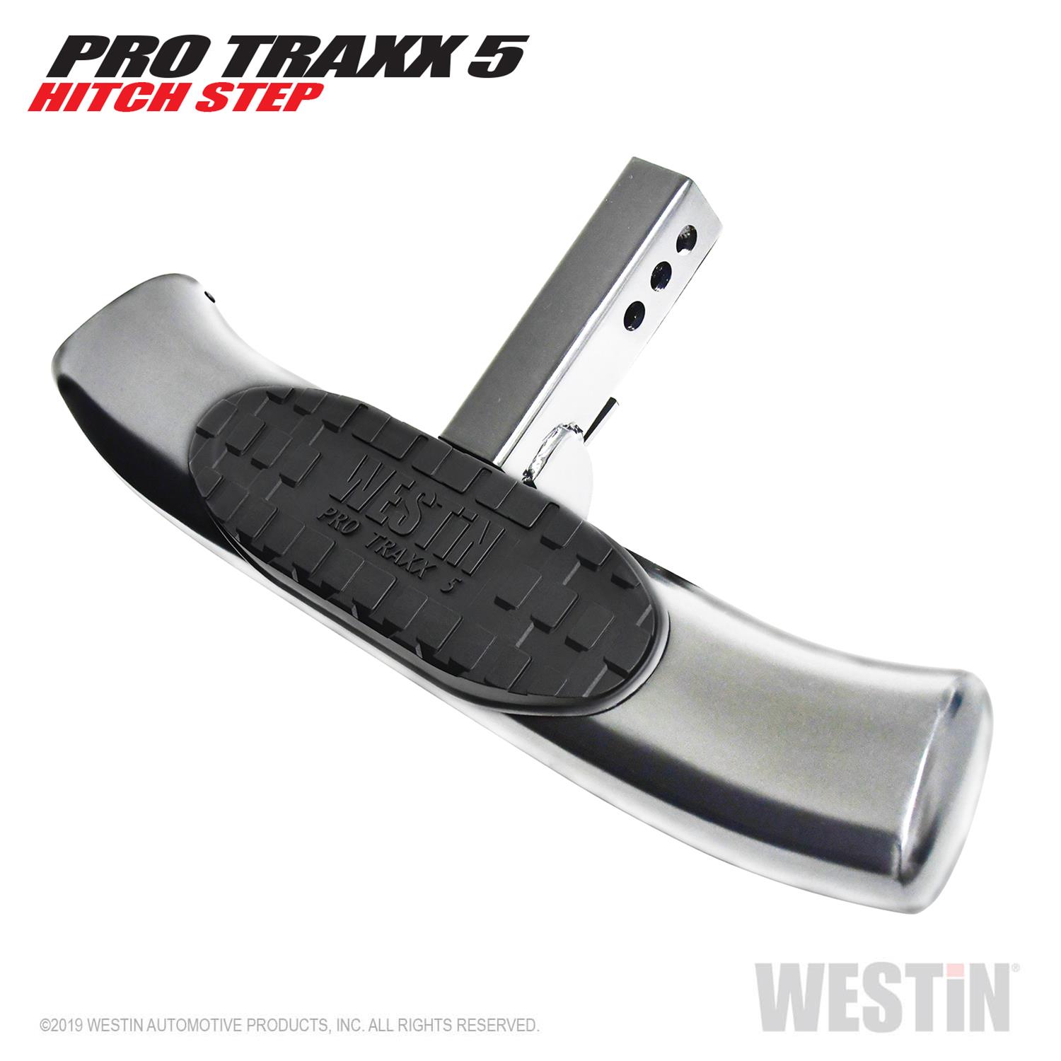 Westin PRO TRAXX 5 Hitch Step 27in Step 2in Receiver - Stainless Steel