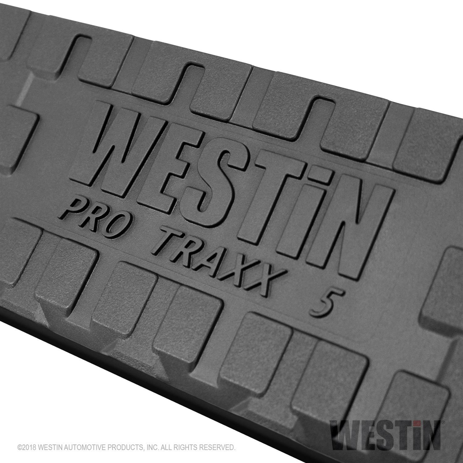 Westin 2019 Chevrolet Silverado Double Cab w/ 6.5in Bed PRO TRAXX 5 W2W Oval Nerf Step Bars - Black thumbnail 3