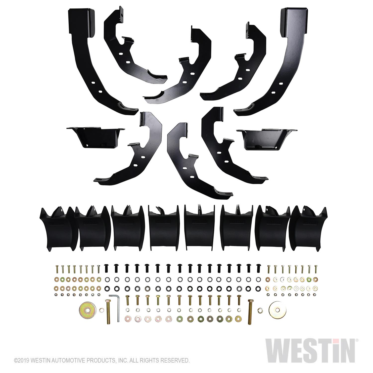 Westin 2019 Chevrolet Silverado Double Cab w/ 6.5in Bed PRO TRAXX 5 W2W Oval Nerf Step Bars - Black thumbnail 5