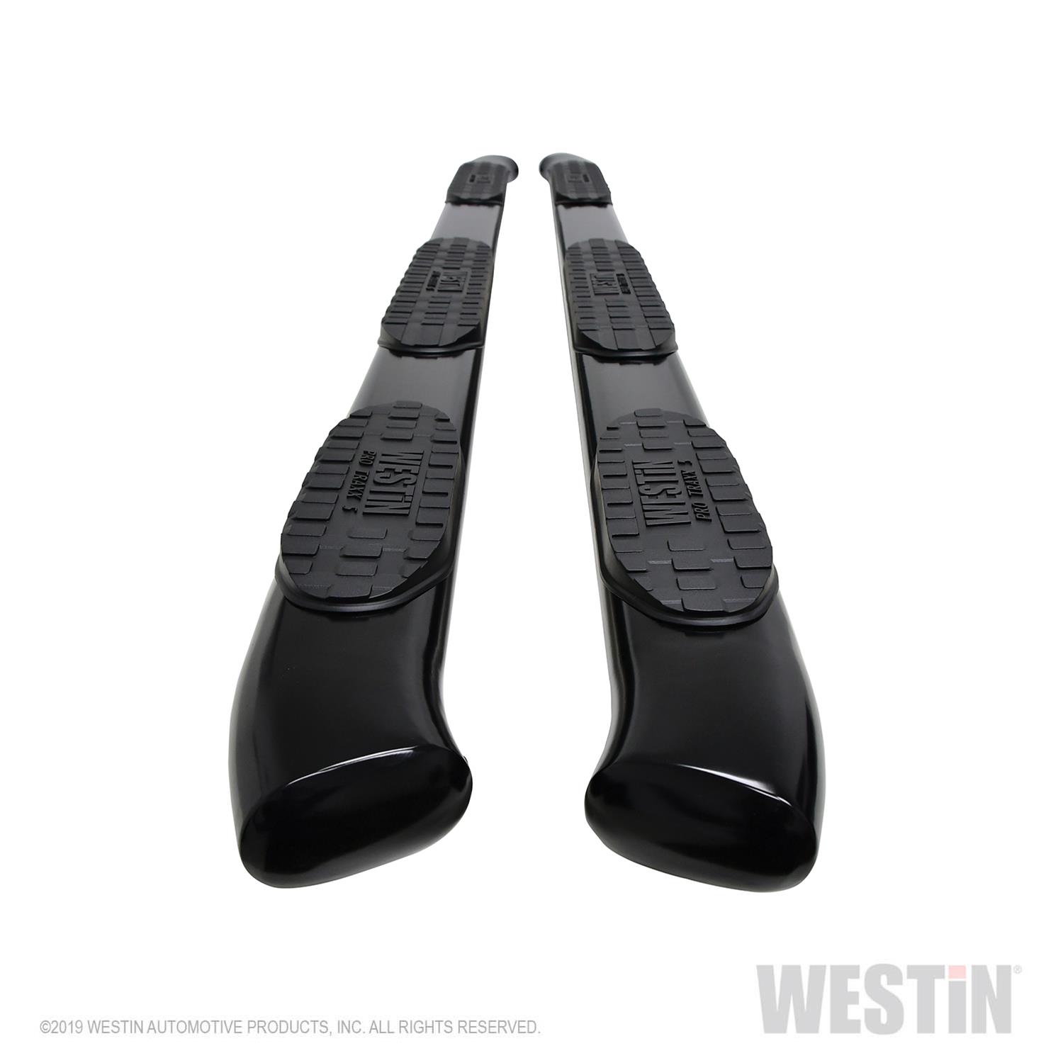 Westin 2019 Chevrolet Silverado Double Cab w/ 6.5in Bed PRO TRAXX 5 W2W Oval Nerf Step Bars - Black thumbnail 8