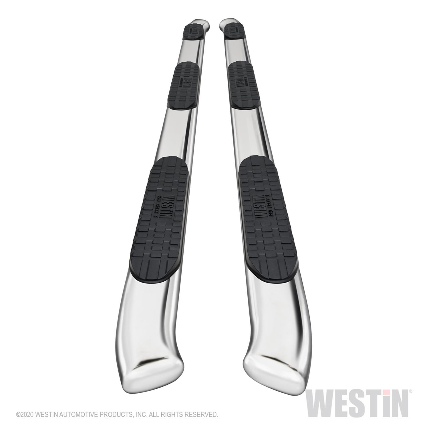 Westin 2020 Chevy Silverado 2500 Crew Cab (6.5ft Bed) PRO TRAXX Nerf Step Bars - Stainless Steel thumbnail 5