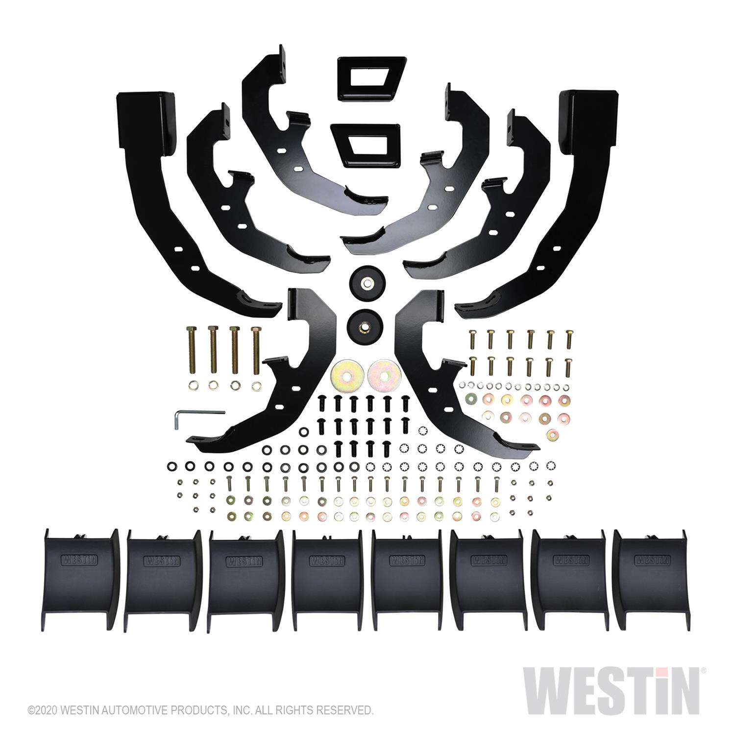 Westin 2020 Chevy Silverado 2500 Crew Cab (6.5ft Bed) PRO TRAXX Nerf Step Bars - Stainless Steel thumbnail 2